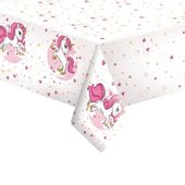 Obrus papierowy Różowy Jednorożec Unicorn magiczne urodziny 120x180cm