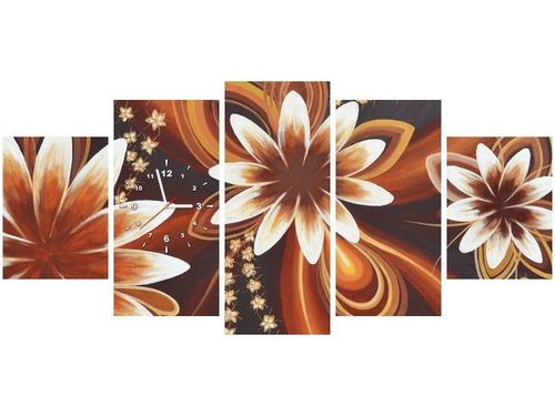 70CM 150CM ZEGAR 5 ELEM WIRUJĄCE KWIATY DRUK OBRAZ na Arena.pl