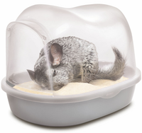 JK Basen wanna do kąpieli piasku kąpielówka szynszyli gryzoni z drzwiami 26