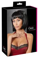 cottelli accessories peruka bob czarna regulowana 28 cm
