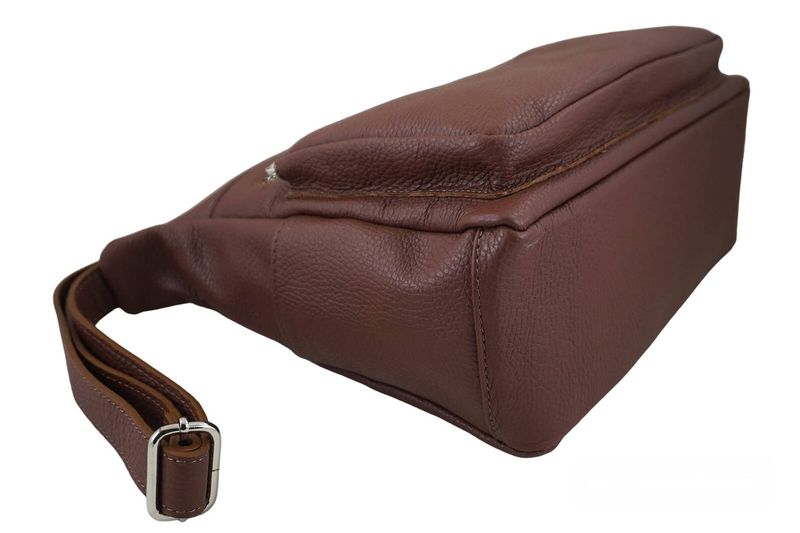 Codzienna i praktyczna torebka na ramię - Brązowa zdjęcie 4