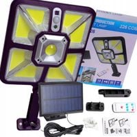 LAMPA SOLARNA ULICZNA PILOT CZUJNIK RUCHU ZMIERCHU