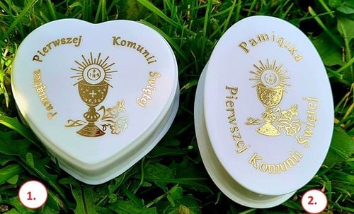 SREBRNY KOMPLET KOMUNIJNY ŁAŃCUSZEK MEDALIK KOMUNIA CHRZEST 45CM SREBRO 925 na Arena.pl