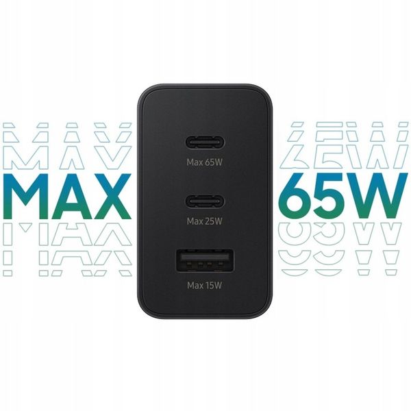 SZYBKA ŁADOWARKA SIECIOWA EPT650 TRIO 65W USB-C DO SAMSUNG GALAXY S22 23 24 zdjęcie 2