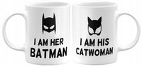Zestaw 2 kubków dla par, Batman & Catwoman, Prezent na Walentynki