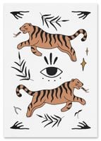 Plakat ilustracja tygrysy 61x91 cm