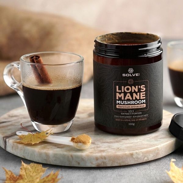 LION'S MANE 10:1 SOPLÓWKA JEŻOWATA 100G SOLVE LABS zdjęcie 4