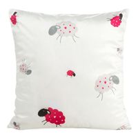 POSZEWKA WELUR VELVET 45X45 BIAŁA NADRUK OWIECZKI