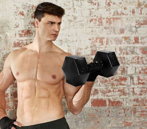 ZESTAW HANTLI HANTELKÓW HANTLE BITUMICZNE DO ĆWICZEŃ FITNESS CIĘŻARKI 2x6kg na Arena.pl