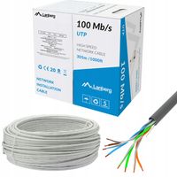 KABEL SIECIOWY LAN UTP 100MB 305m DRUT CCA SKRĘTKA