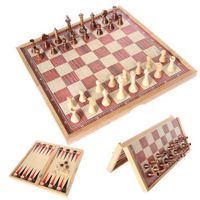 SZACHY DREWNIANE WE WKŁADCE NA PREZENT TURNIEJOWE