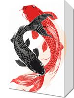 Obraz 20x30cm Yin i Yang Koi