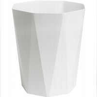 Kosz Na Śmieci Kosz Na Papier ViO 8B03-RO Biały Bez Pokrywy Śmietnik