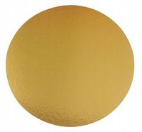 OKRĄGŁY PODKŁAD PODKŁADKA Pod Tort Ciasto Złoty 34 cm - 1szt