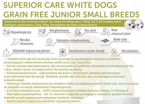 Nature's Protection Superior Care White Mini JUNIOR BIAŁA RYBA 1,5kg NAWAGĘ na Arena.pl