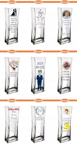 Wazon PREZENT na okrągłe urodziny 30 40 50 60 70 na Arena.pl