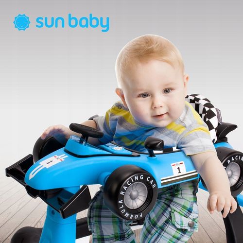 Interaktywny Chodzik jeździk pchacz Wyścigówka Formuła 1 3w1 niebieski na Arena.pl