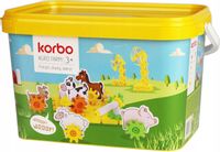 KORBO BAWI i rozwija Ruchome Klocki AGRO FARM, 8 kart 16 zadań + ZWIERZĘTA