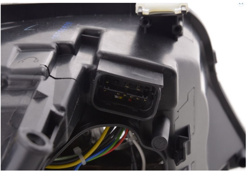 Reflektory BMW E90 E91 2005-2011 BIAŁE Ringi LED H7 DEPO - Oryginalne Lampy zdjęcie 8