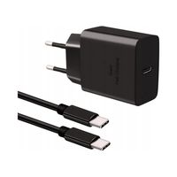 Ładowarka sieciowa USB typ C 45W czarna z kablem 2 m