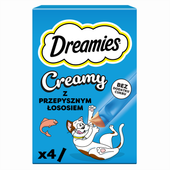 Dreamies Creamy Karma uzupełniająca dla kotów z łososiem 40 g (4 x 10 g)