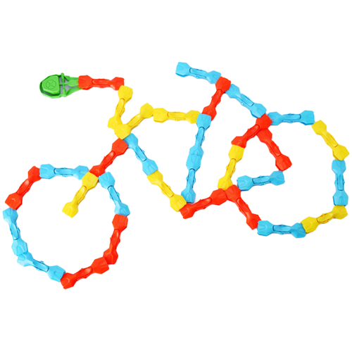 Zestaw Do Układania Kolorowe Klocki Domino Skaczące Klipsy 72 Elementy na Arena.pl