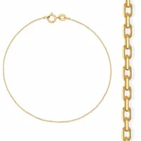 Złota bransoletka 333 splot ANKIER 17 cm