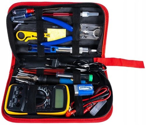 Kompletny Zestaw Lutowniczy 40 el. z Multimetrem i Grotem – Hobby na Arena.pl