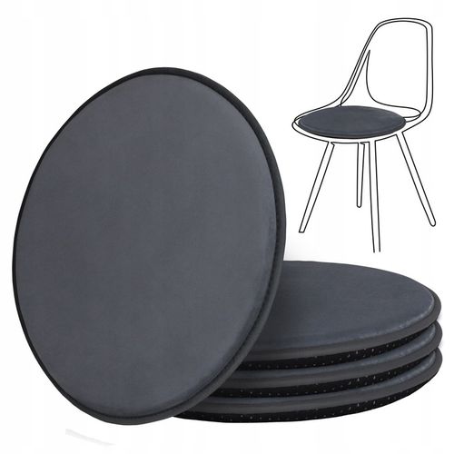 4x PODUSZKA NA KRZESŁO OGRODOWE OKRĄGŁA 38 CM MIĘKKA SIEDZISKO TABORET na Arena.pl