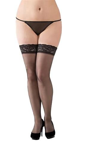 Stockings 5514 - Plus Size - Black 3Xl zdjęcie 1