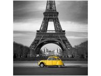 50X50CM ŻÓŁTE AUTKO OBRAZ