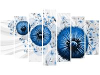 80CM 140CM OBRAZ 7 ELEM NIEBIESKI DMUCHAWIEC 4 ŚCIENNY