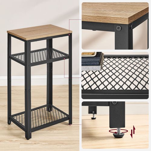 Stolik kawowy 40x30x75 szafka nocna sonoma loft do salonu i sypialni na Arena.pl