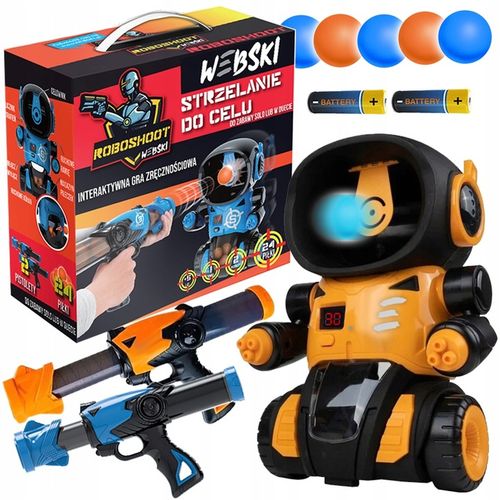 Zabawka Dla Dzieci Strzelanie do Celu Robot Roboschoot Licznik Punktów na Arena.pl