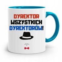 Dla Dyrektora Kubek Błękitny Dyrektor Wszystkich Z Nadrukiem Ze Zdjęciem