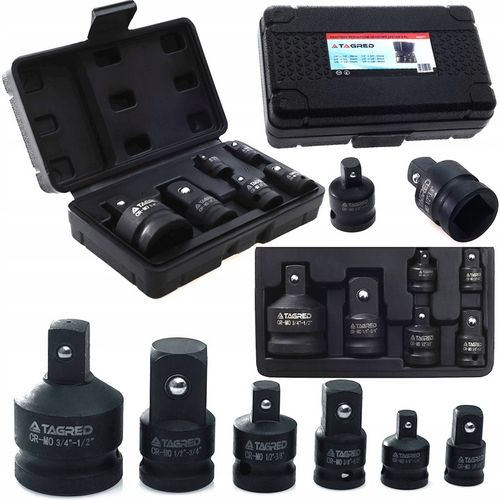 REDUKCJE ADAPTERY REDUKCYJNE 1/2 1/4 3/8 3/4 Udarowe z kulką blokującą x6 na Arena.pl