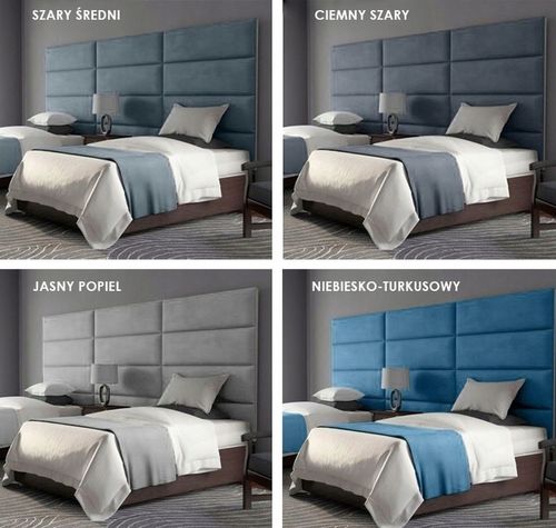 60X40 PANELE ŚCIENNE TAPICEROWANE WEZGŁOWIE WELUR KING VELVET na Arena.pl