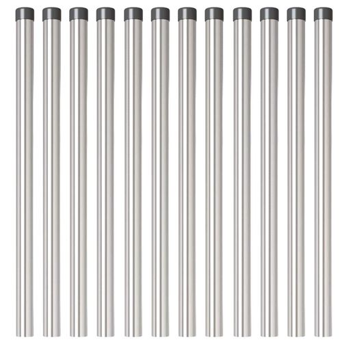 Słupki ogrodzeniowe 12 pcs Srebrny 70 cm na Arena.pl