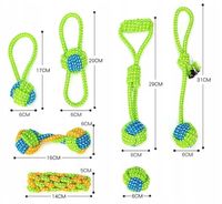 zabawka dla psa sznur bawełniany szarpak