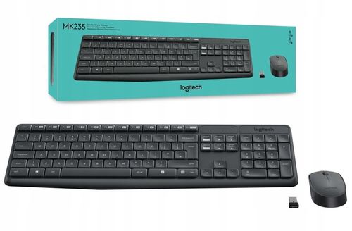ZESTAW BEZPRZEWODOWY KLAW+MYSZ LOGITECH MK235 na Arena.pl
