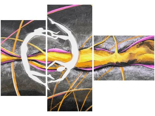 100CM 80 OBRAZ 3 ELEM WIRUJĄCE POSTACIE ŚCIENNY na Arena.pl