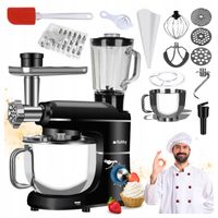 Robot Kuchenny max 2200W moc Planetarny Wielofunkcyjny Mocny Kuchni 1500W