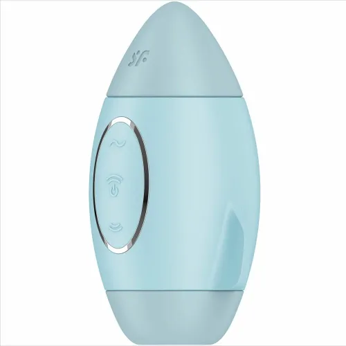 satisfyer mission control mini - wibracyjny system air pulse, niebieski na Arena.pl