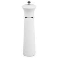 Młynek Drewniany do Mielenia Przypraw Pieprzu Soli Biały 21,5 cm