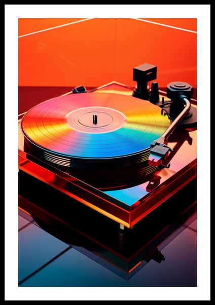 Plakat 40x60cm Wibracje Retro Winyli zdjęcie 3