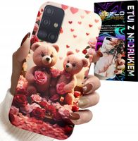 ETUI DO SAMSUNG GALAXY A51 - MISIE, LOVE YOU, SERCA WIELE WZORÓW CASE