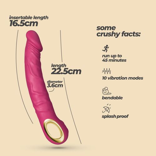 crushious magnus bend flexible vibrator pink na Arena.pl