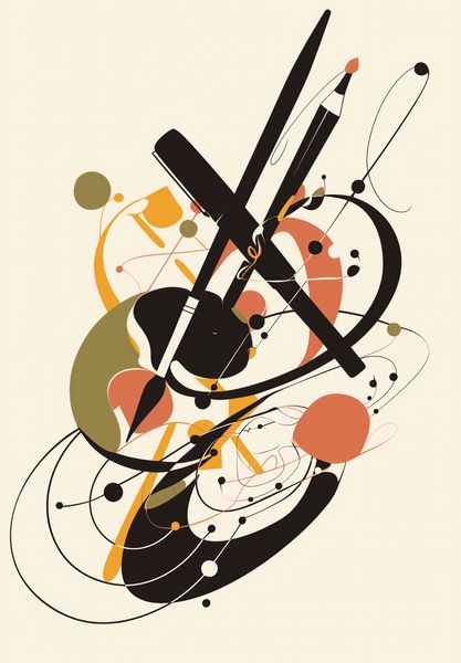Plakat 68x98cm Abstrakcyjny Rapsod zdjęcie 1