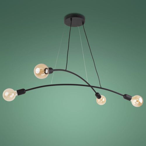 Pokojowa lampa wisząca kule Helix 2724 TK Lighting metalowa czarna na Arena.pl