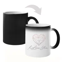 I love you - magiczny kubek zmieniający kolor Walentynki prezent dla par